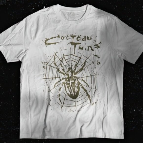 Tops - Vintage 90s Cocteau Twins Unisex Tshirt Dream Pop Merch, Cocteau Twins Tee White